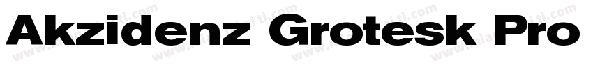 Akzidenz Grotesk Pro Bold Extended字体转换